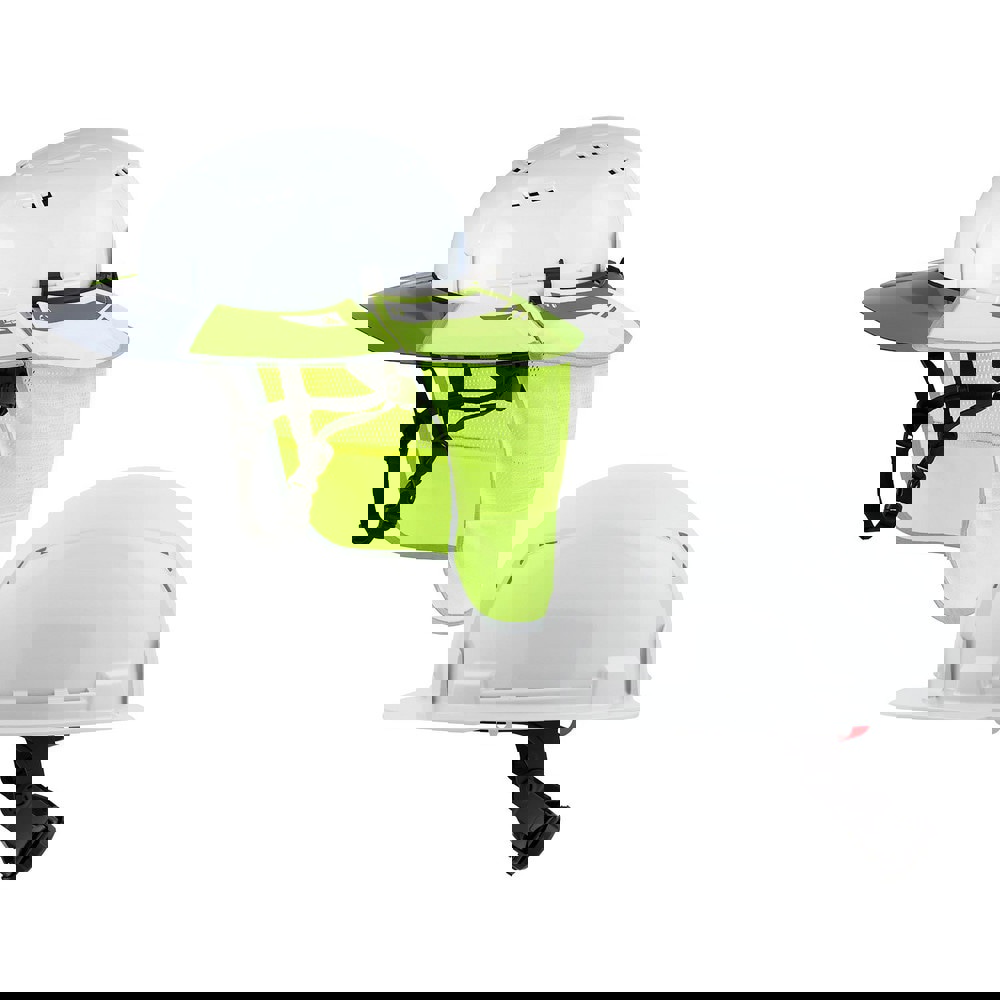 Hard Hat Accessories; Accessory Type: Visor with Neck Shade ; Type: Eye Visor Mount ; For Use With: Milwaukee & Most Professional Helmet & Hard Hat ; Hard Hat Compatibility: All Hard Hat ; Material: Polyester ; Color: Yellow